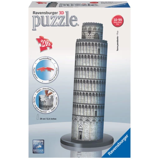 Ravensburger 3D-puzzel Toren Van Pisa - 216 Stukjes -PuzzelPlek Verkoopwinkel 1001560