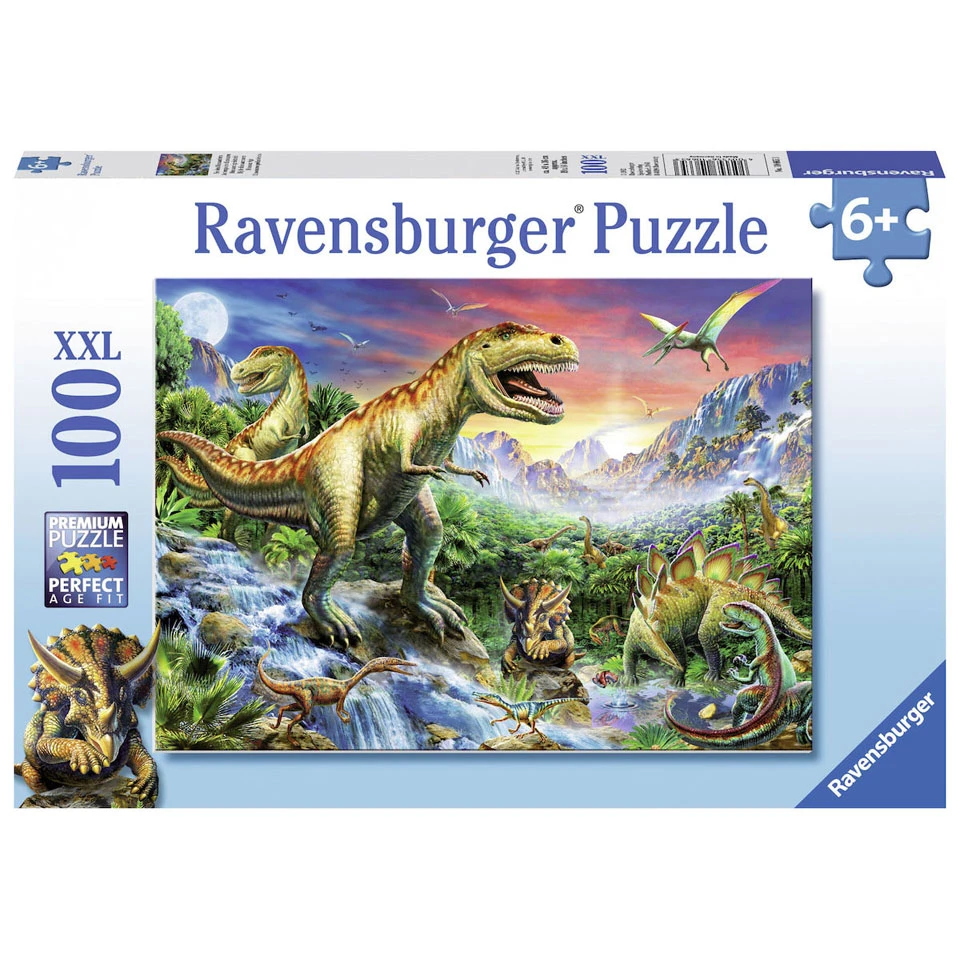 Ravensburger Puzzel Bij De Dinosaurussen - 100 Stukjes 1 Ravensburger Puzzel Bij De Dinosaurussen - 100 Stukjes