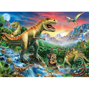 Ravensburger Puzzel Bij De Dinosaurussen - 100 Stukjes 2 Ravensburger Puzzel Bij De Dinosaurussen - 100 Stukjes - Afbeelding 2