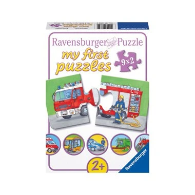 Ravensburger Puzzelset Speciale Voertuigen - 9 X 2 Stukjes 1 Ravensburger Puzzelset Speciale Voertuigen - 9 X 2 Stukjes
