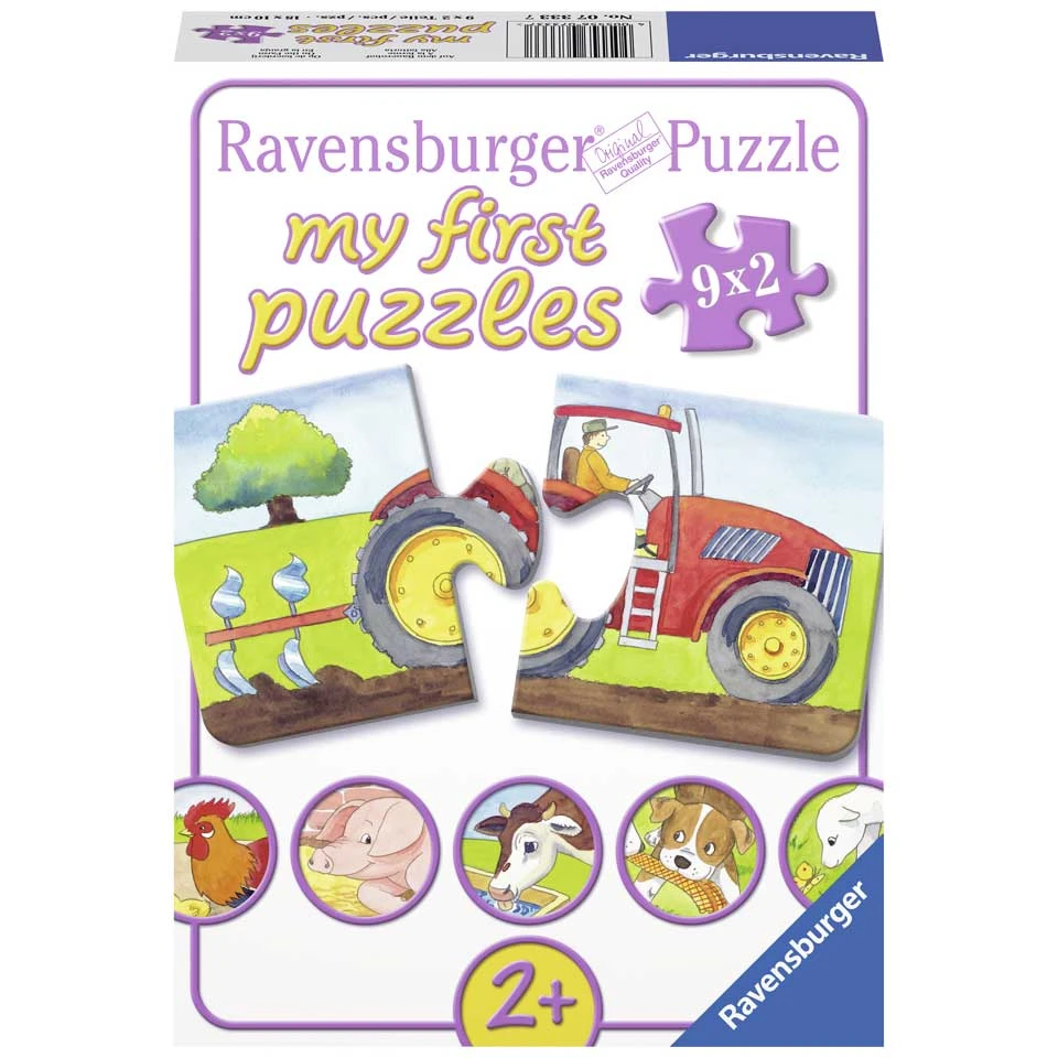 Ravensburger Mijn Eerste Puzzels Puzzelset Op De Boerderij - 9 X 2 Stukjes 1 Ravensburger Mijn Eerste Puzzels Puzzelset Op De Boerderij - 9 X 2 Stukjes
