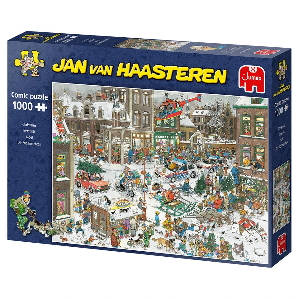 Jumbo Jan Van Haasteren Puzzel Kerstmis - 1000 Stukjes 4 Jumbo Jan Van Haasteren Puzzel Kerstmis - 1000 Stukjes - Afbeelding 4