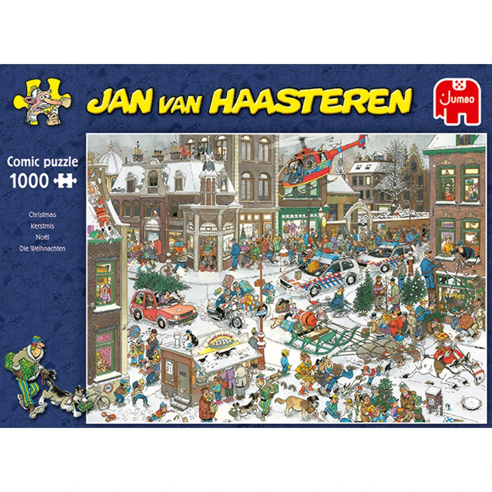 Jumbo Jan Van Haasteren Puzzel Kerstmis - 1000 Stukjes 2 Jumbo Jan Van Haasteren Puzzel Kerstmis - 1000 Stukjes - Afbeelding 2