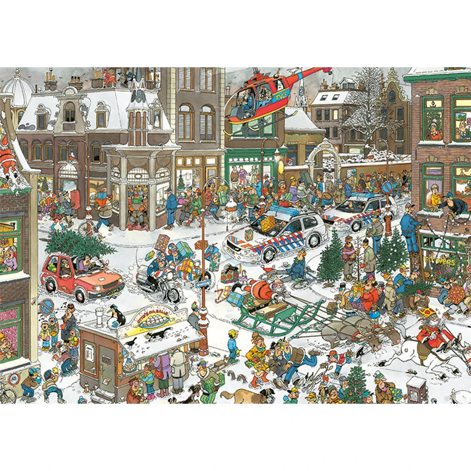 Jumbo Jan Van Haasteren Puzzel Kerstmis - 1000 Stukjes 3 Jumbo Jan Van Haasteren Puzzel Kerstmis - 1000 Stukjes - Afbeelding 3