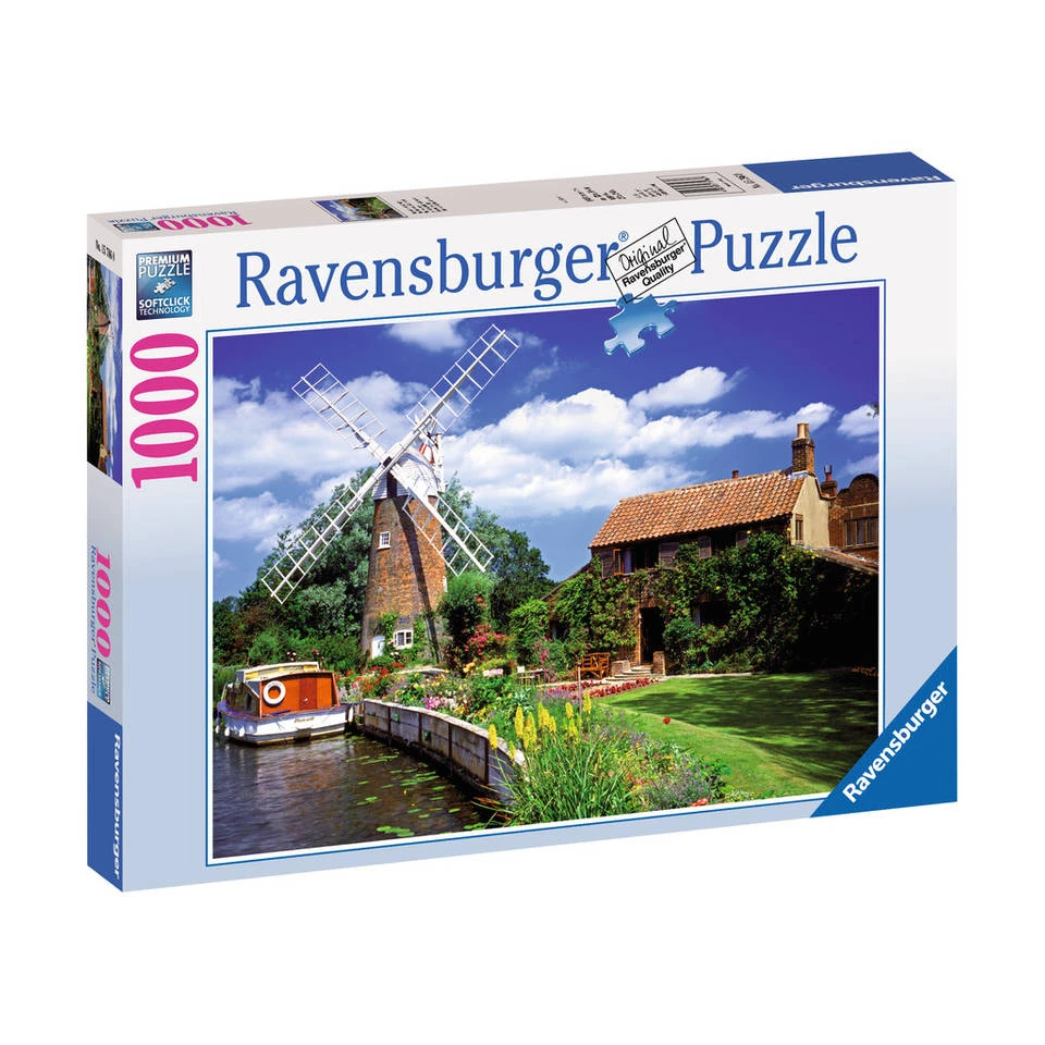 Ravensburger Schilderachtige Molen Puzzel - 1000 Stukjes 1 Ravensburger Schilderachtige Molen Puzzel - 1000 Stukjes