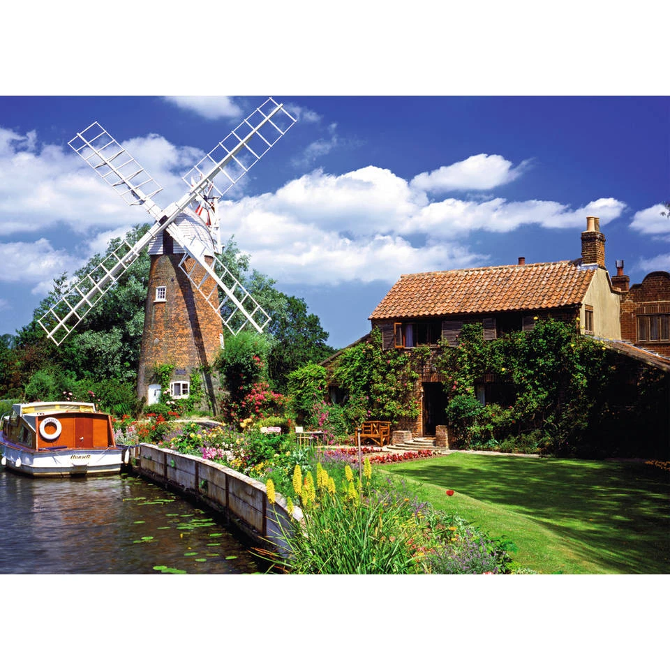 Ravensburger Schilderachtige Molen Puzzel - 1000 Stukjes 4 Ravensburger Schilderachtige Molen Puzzel - 1000 Stukjes - Afbeelding 4