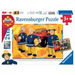 Ravensburger Brandweerman Sam Puzzelset Aan Het Werk - 2 X 12 Stukjes
