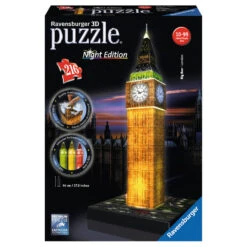 Ravensburger 3D-puzzel Big Ben Night Edition - 216 Stukjes