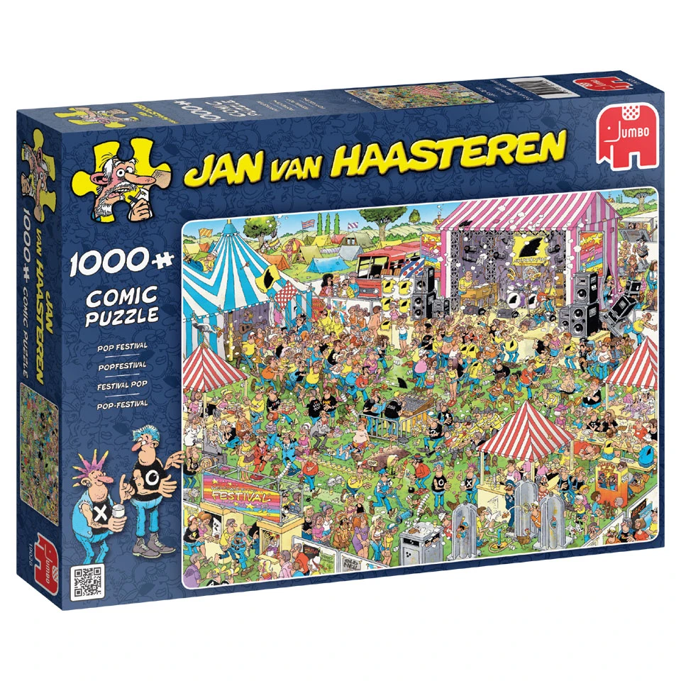 Jumbo Jan Van Haasteren Puzzel Popfestival - 1000 Stukjes 1 Jumbo Jan Van Haasteren Puzzel Popfestival - 1000 Stukjes