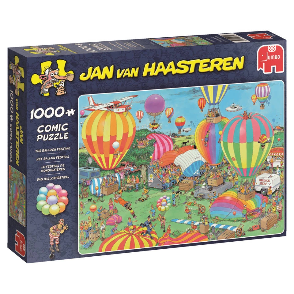 Jumbo Jan Van Haasteren Puzzel Het Ballonfestival - 1000 Stukjes 1 Jumbo Jan Van Haasteren Puzzel Het Ballonfestival - 1000 Stukjes