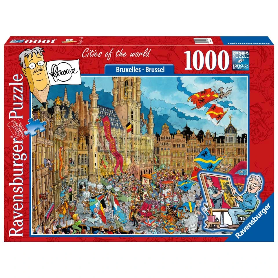 Ravensburger Puzzel Fleroux Cities Of The World: Brussel - 1000 Stukjes 1 Ravensburger Puzzel Fleroux Cities Of The World: Brussel - 1000 Stukjes