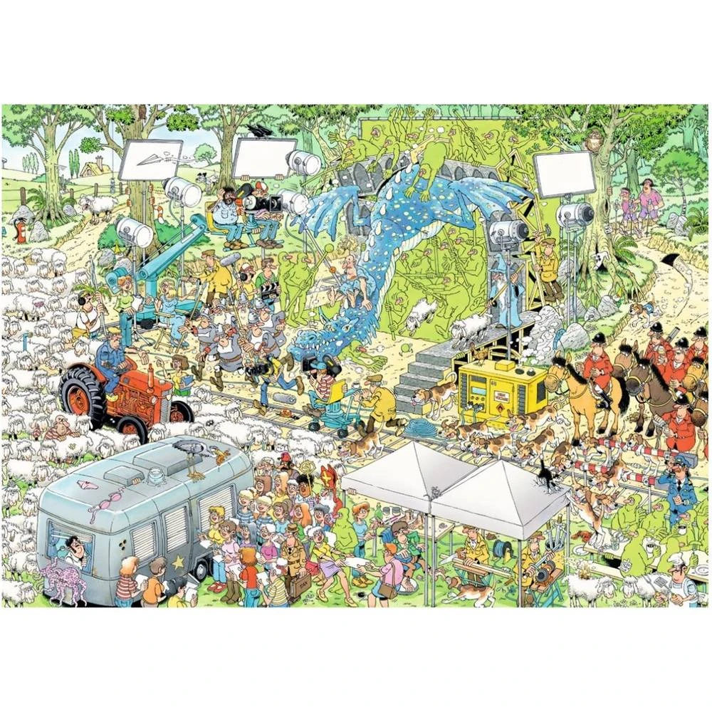 Jumbo Jan Van Haasteren Puzzel De Filmset - 1000 Stukjes 2 Jumbo Jan Van Haasteren Puzzel De Filmset - 1000 Stukjes - Afbeelding 2