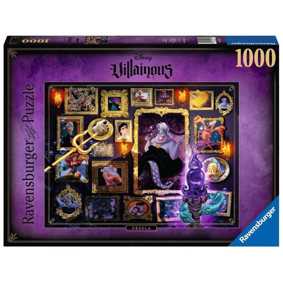 Ravensburger Disney Villainous Puzzel Ursula - 1000 Stukjes 1 Ravensburger Disney Villainous Puzzel Ursula - 1000 Stukjes