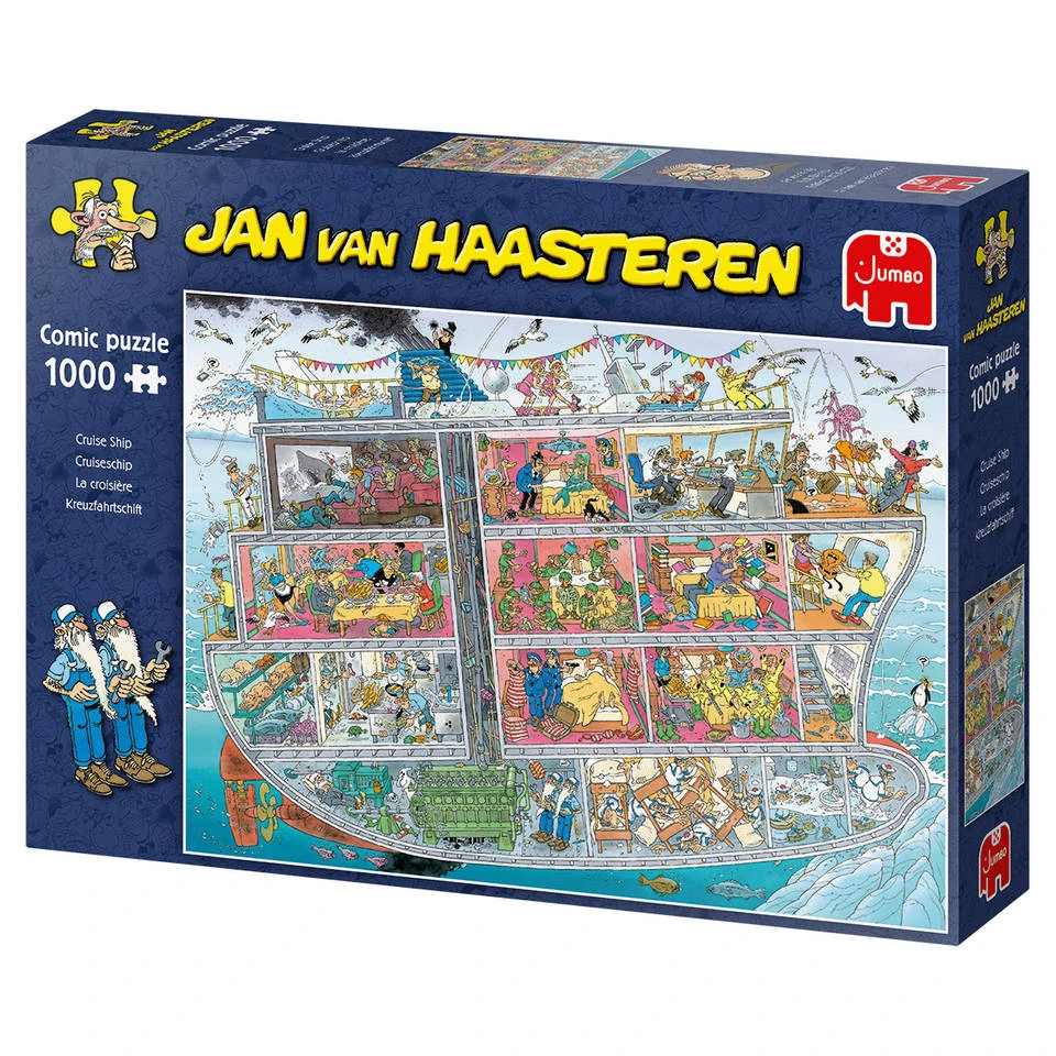 Jumbo Jan Van Haasteren Puzzel Cruise Ship - 1000 Stukjes 4 Jumbo Jan Van Haasteren Puzzel Cruise Ship - 1000 Stukjes - Afbeelding 4