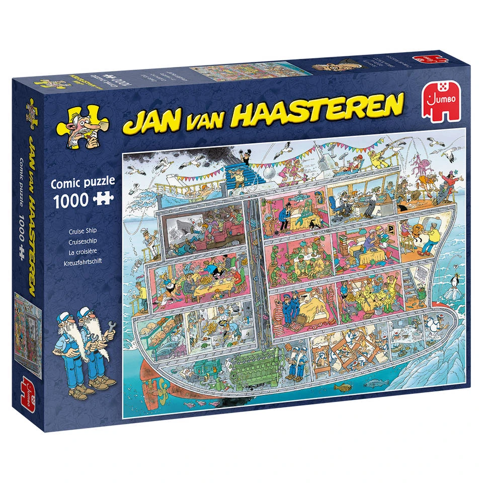 Jumbo Jan Van Haasteren Puzzel Cruise Ship - 1000 Stukjes 1 Jumbo Jan Van Haasteren Puzzel Cruise Ship - 1000 Stukjes