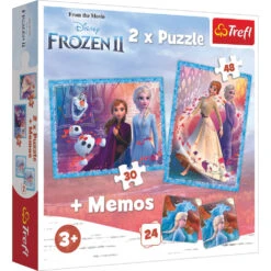 Trefl Frozen 2 3-in-1 Set Puzzels + Memo - 30 + 48 Stukjes