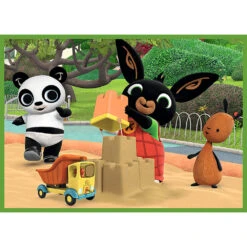 No Brand Bing 4-in-1 Puzzelset Bing Is Blij - 12 + 15 + 20 + 24 Stukjes -PuzzelPlek Verkoopwinkel 1984862 e348099e