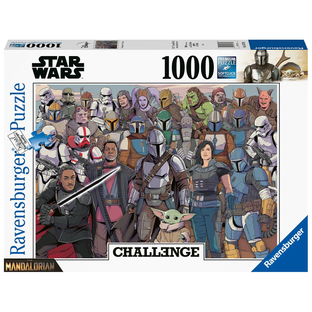 Ravensburger Challenge Puzzel Star Wars Mandalorian - 1000 Stukjes 1 Ravensburger Challenge Puzzel Star Wars Mandalorian - 1000 Stukjes