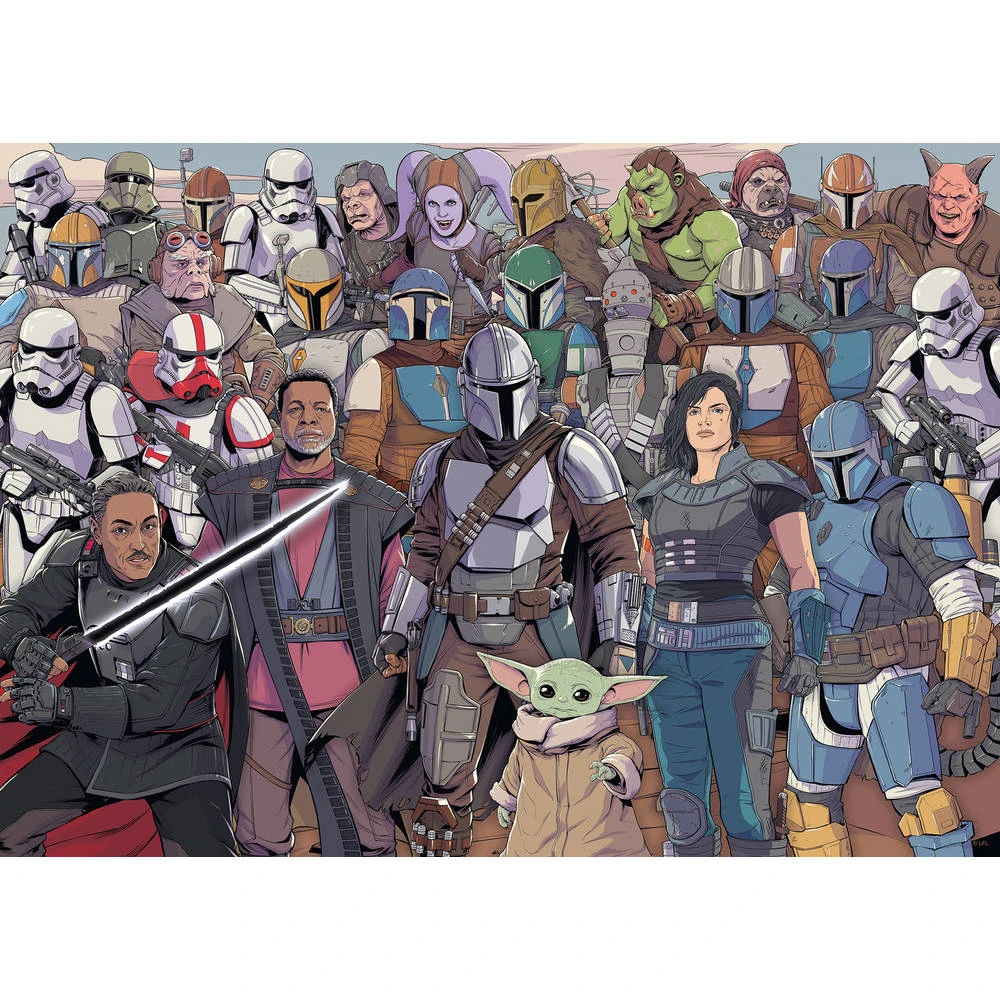 Ravensburger Challenge Puzzel Star Wars Mandalorian - 1000 Stukjes 2 Ravensburger Challenge Puzzel Star Wars Mandalorian - 1000 Stukjes - Afbeelding 2
