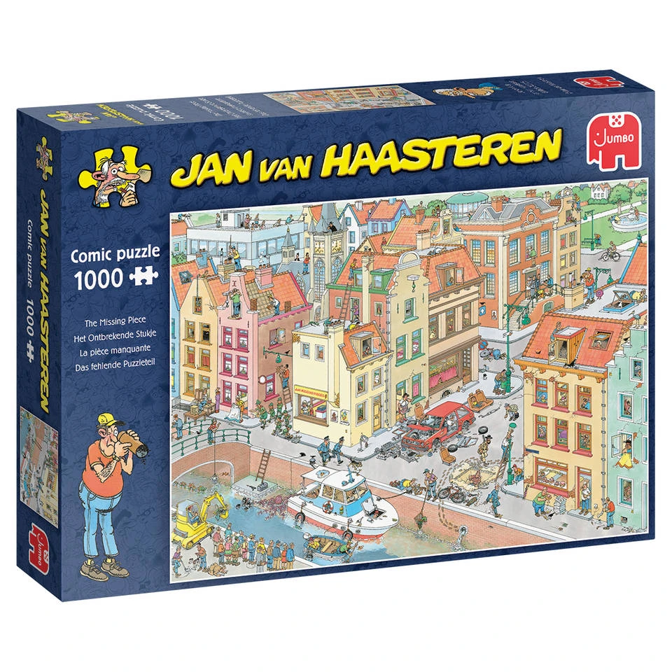 Jumbo Jan Van Haasteren Puzzel Het Ontbrekende Stukje - 1000 Stukjes 1 Jumbo Jan Van Haasteren Puzzel Het Ontbrekende Stukje - 1000 Stukjes