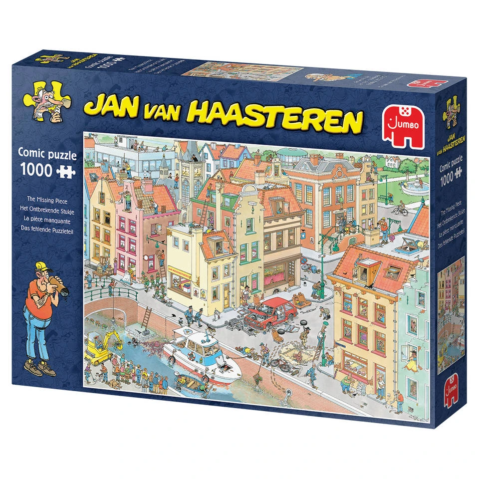 Jumbo Jan Van Haasteren Puzzel Het Ontbrekende Stukje - 1000 Stukjes 4 Jumbo Jan Van Haasteren Puzzel Het Ontbrekende Stukje - 1000 Stukjes - Afbeelding 4