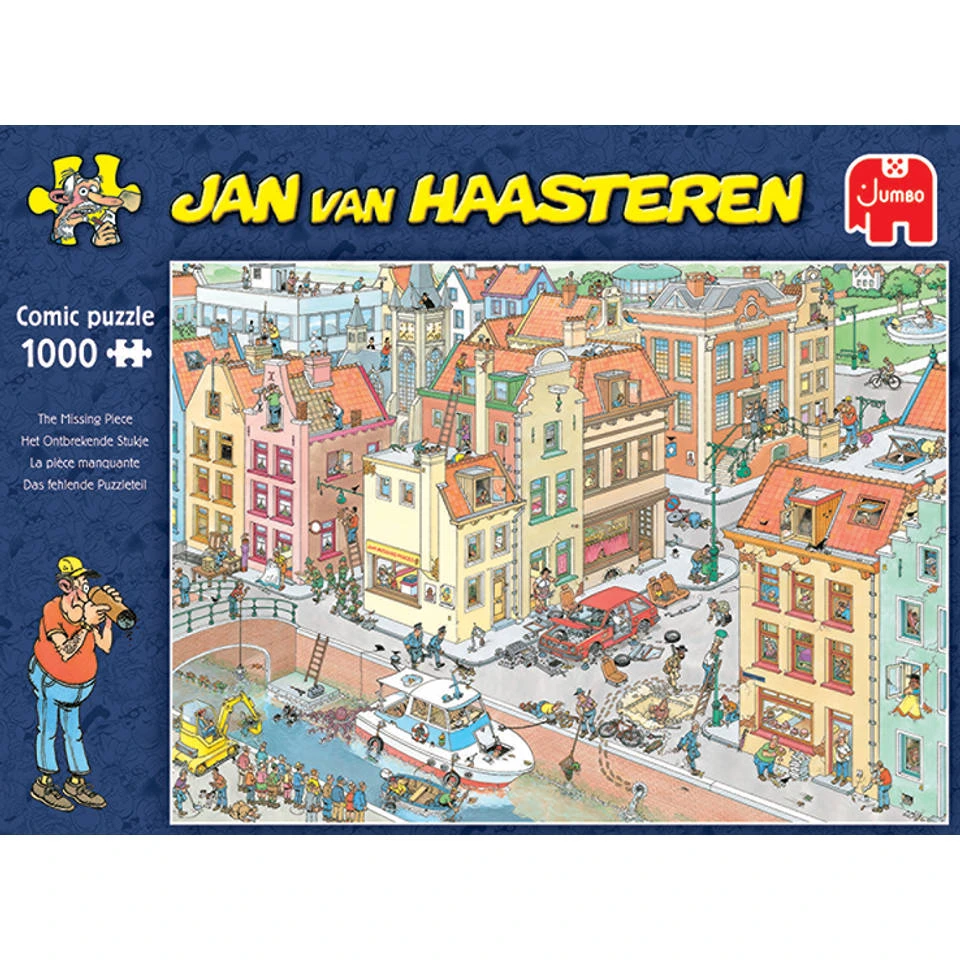 Jumbo Jan Van Haasteren Puzzel Het Ontbrekende Stukje - 1000 Stukjes 2 Jumbo Jan Van Haasteren Puzzel Het Ontbrekende Stukje - 1000 Stukjes - Afbeelding 2