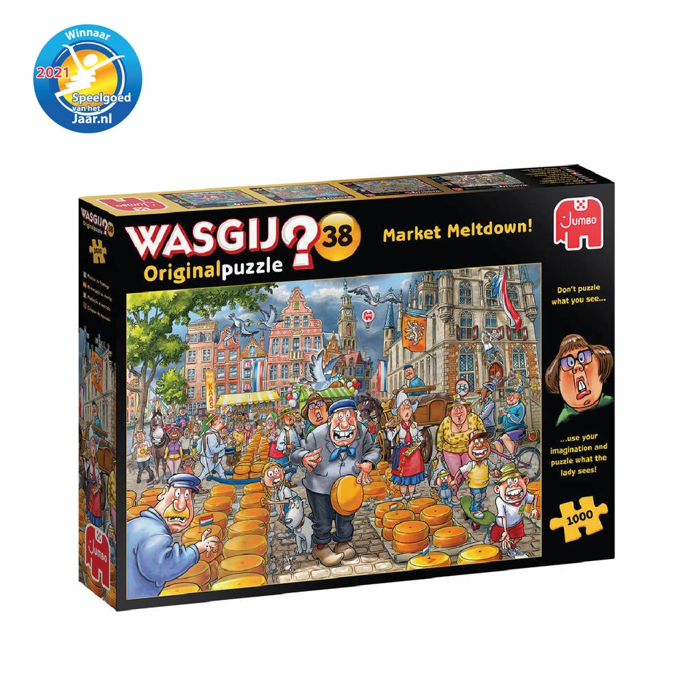 Jumbo Wasgij Original 38 Puzzel Kaasalarm - 1000 Stukjes 1 Jumbo Wasgij Original 38 Puzzel Kaasalarm - 1000 Stukjes