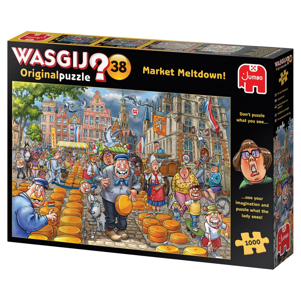 Jumbo Wasgij Original 38 Puzzel Kaasalarm - 1000 Stukjes 4 Jumbo Wasgij Original 38 Puzzel Kaasalarm - 1000 Stukjes - Afbeelding 4