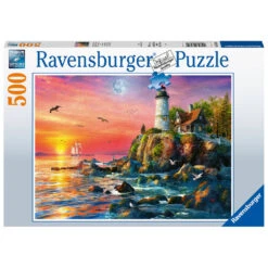 Ravensburger Puzzel Vuurtoren In De Avond - 500 Stukjes