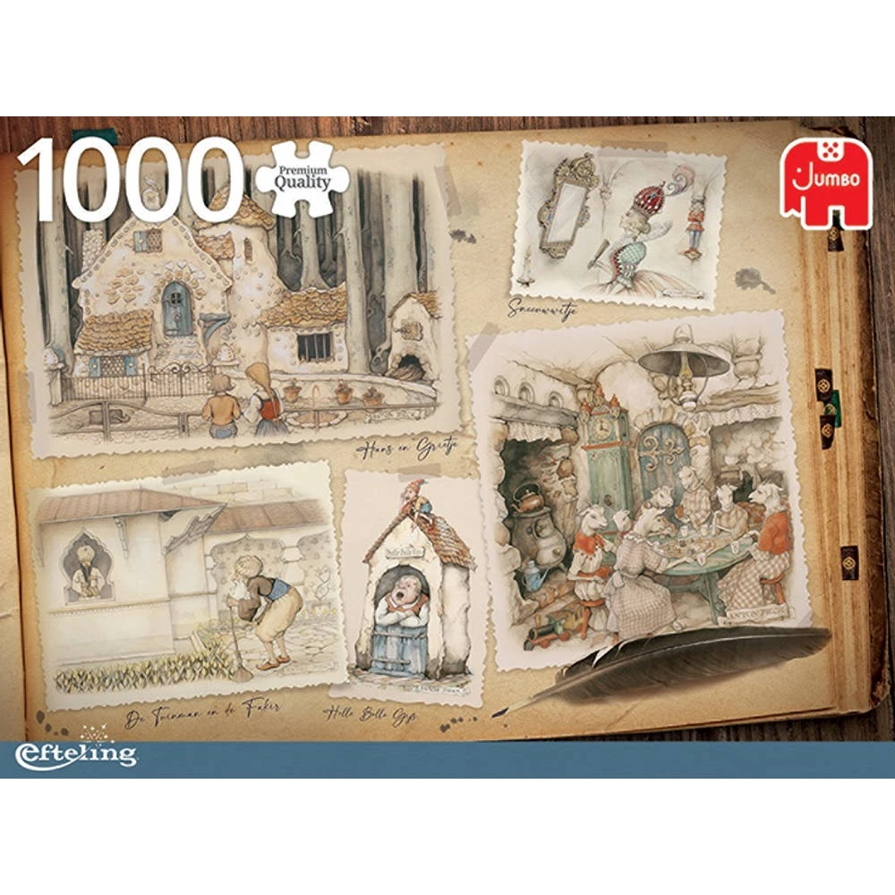 Jumbo Anton Pieck Puzzel Efteling - 1000 Stukjes 2 Jumbo Anton Pieck Puzzel Efteling - 1000 Stukjes - Afbeelding 2