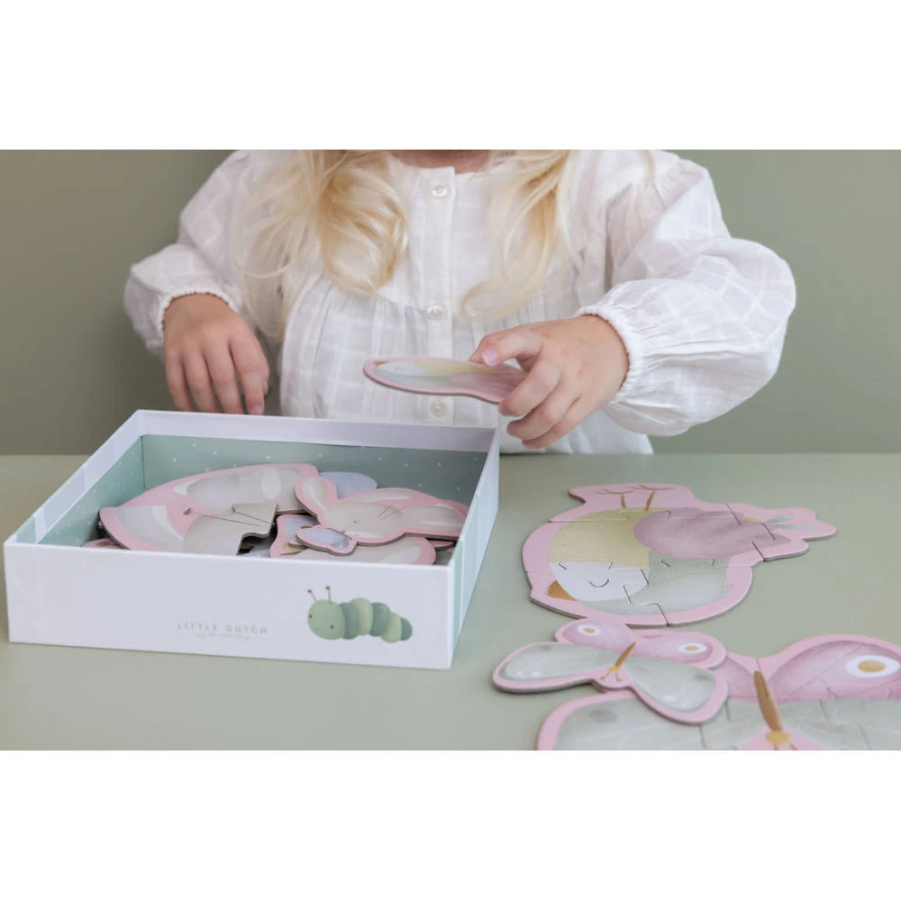 Little Dutch Flowers & Butterflies Vormenpuzzel 4 Little Dutch Flowers & Butterflies Vormenpuzzel - Afbeelding 4