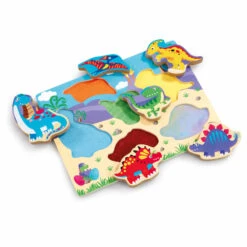 Woodlets Touch & Feel Houten Puzzel Dino
