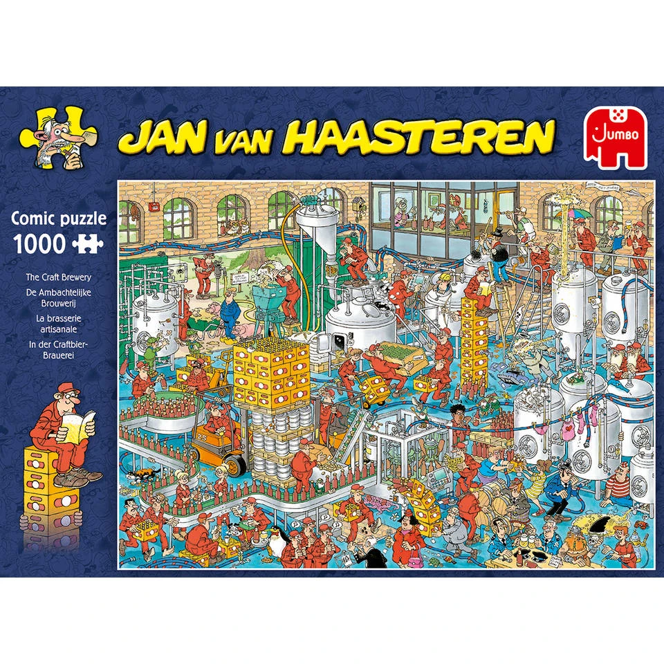 Jumbo Jan Van Haasteren Puzzel De Ambachtelijke Brouwerij - 1000 Stukjes 2 Jumbo Jan Van Haasteren Puzzel De Ambachtelijke Brouwerij - 1000 Stukjes - Afbeelding 2