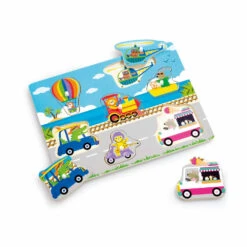 Woodlets Lift And Look Voertuigen Puzzel