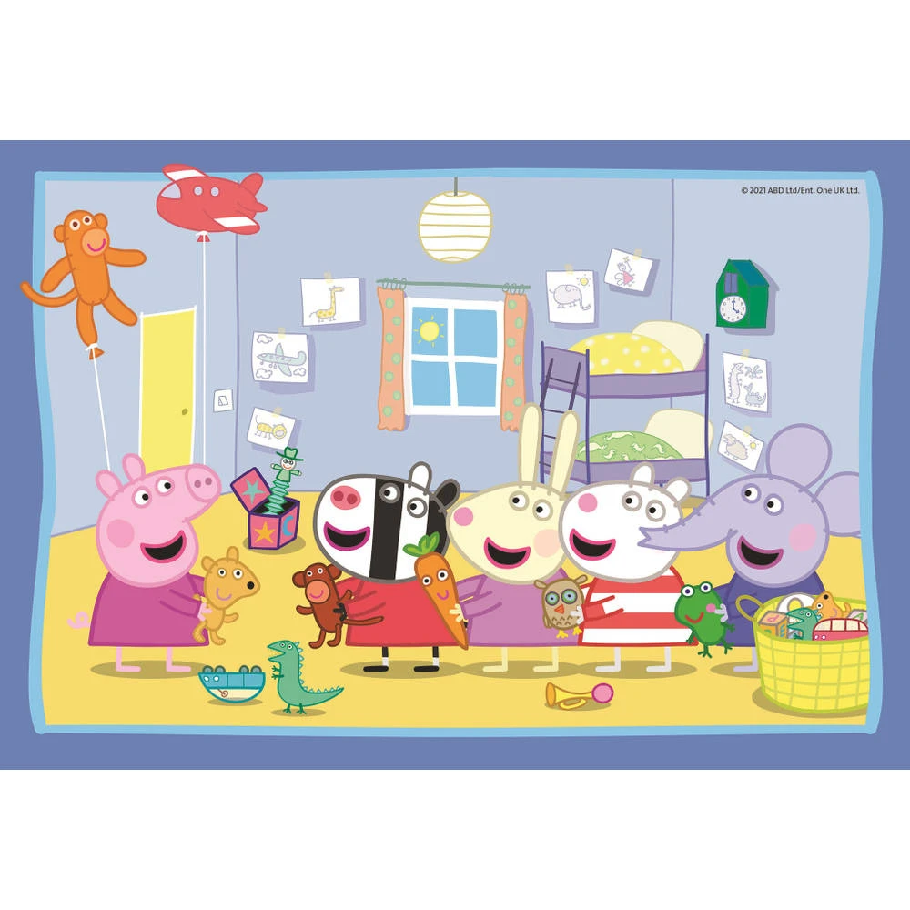 Ravensburger Puzzel Peppa Pig - 2 X 12 Stukjes 3 Ravensburger Puzzel Peppa Pig - 2 X 12 Stukjes - Afbeelding 3