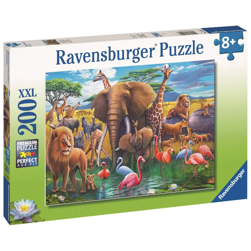 Ravensburger XXL Puzzel Op Safari! - 200 Stukjes 1 Ravensburger XXL Puzzel Op Safari! - 200 Stukjes