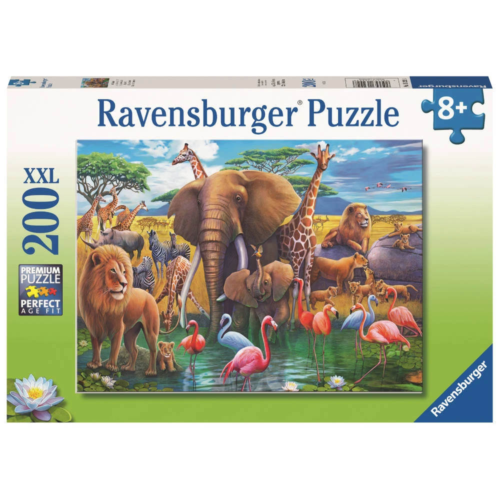 Ravensburger XXL Puzzel Op Safari! - 200 Stukjes 2 Ravensburger XXL Puzzel Op Safari! - 200 Stukjes - Afbeelding 2