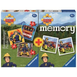 Ravensburger Brandweerman Sam 3-in-1 Puzzel Met Memory - 25/36/49 Stukjes
