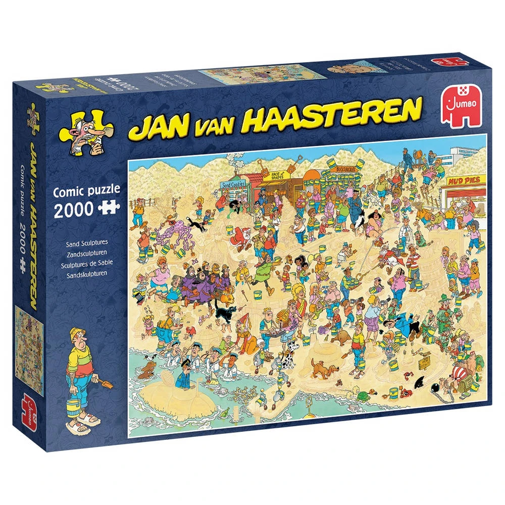 Jumbo Jan Van Haasteren Puzzel Zandsculpturen - 2000 Stukjes 1 Jumbo Jan Van Haasteren Puzzel Zandsculpturen - 2000 Stukjes