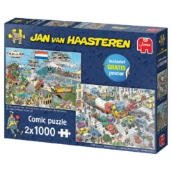 Jumbo Jan Van Haasteren Puzzelset Verkeerschaos & Ter Land, Ter Zee En In De Lucht - 2 X 1000 Stukjes 9 Jumbo Jan Van Haasteren Puzzelset Verkeerschaos & Ter Land, Ter Zee En In De Lucht - 2 X 1000 Stukjes -PuzzelPlek Verkoopwinkel 1992667 7ca578a6