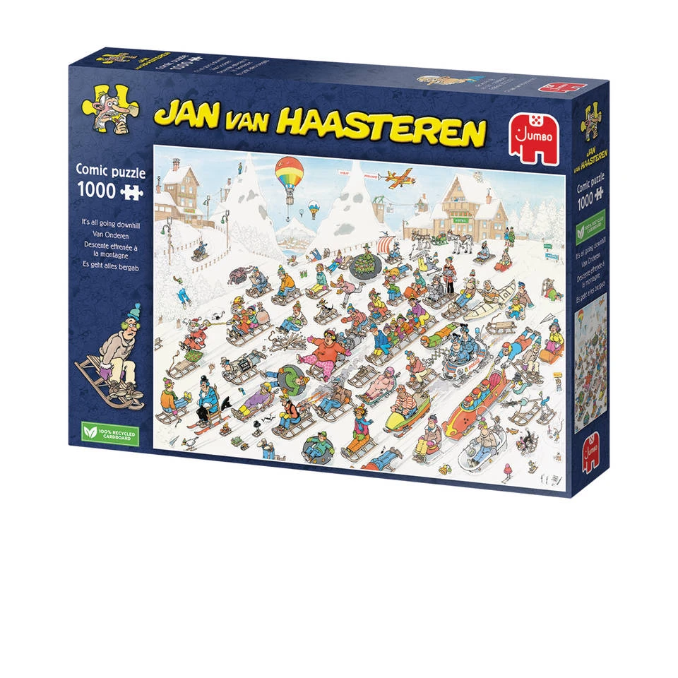 Jumbo Jan Van Haasteren Puzzel Van Onderen! - 1000 Stukjes 4 Jumbo Jan Van Haasteren Puzzel Van Onderen! - 1000 Stukjes - Afbeelding 4