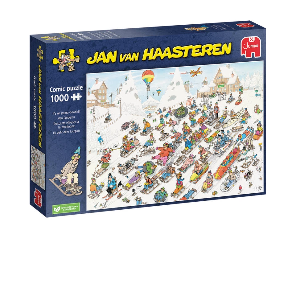 Jumbo Jan Van Haasteren Puzzel Van Onderen! - 1000 Stukjes 1 Jumbo Jan Van Haasteren Puzzel Van Onderen! - 1000 Stukjes