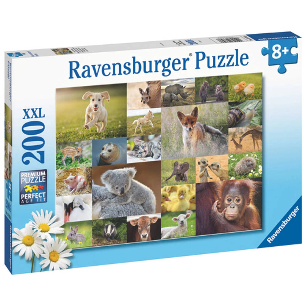 Ravensburger XXL Puzzel Schattige Babydieren - 200 Stukjes 1 Ravensburger XXL Puzzel Schattige Babydieren - 200 Stukjes