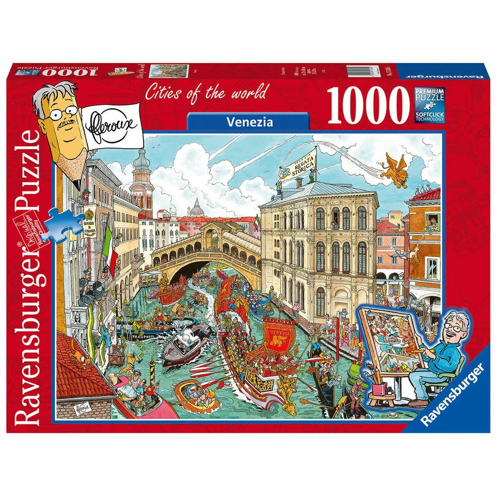 Ravensburger Puzzel Fleroux Cities Of The World: Venetië - 1000 Stukjes 1 Ravensburger Puzzel Fleroux Cities Of The World: Venetië - 1000 Stukjes