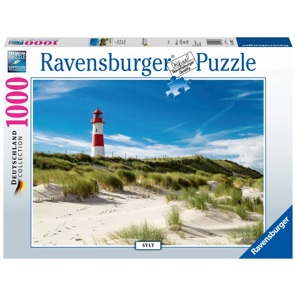 Ravensburger Puzzel Vuurtoren Op Sylt - 1000 Stukjes 1 Ravensburger Puzzel Vuurtoren Op Sylt - 1000 Stukjes