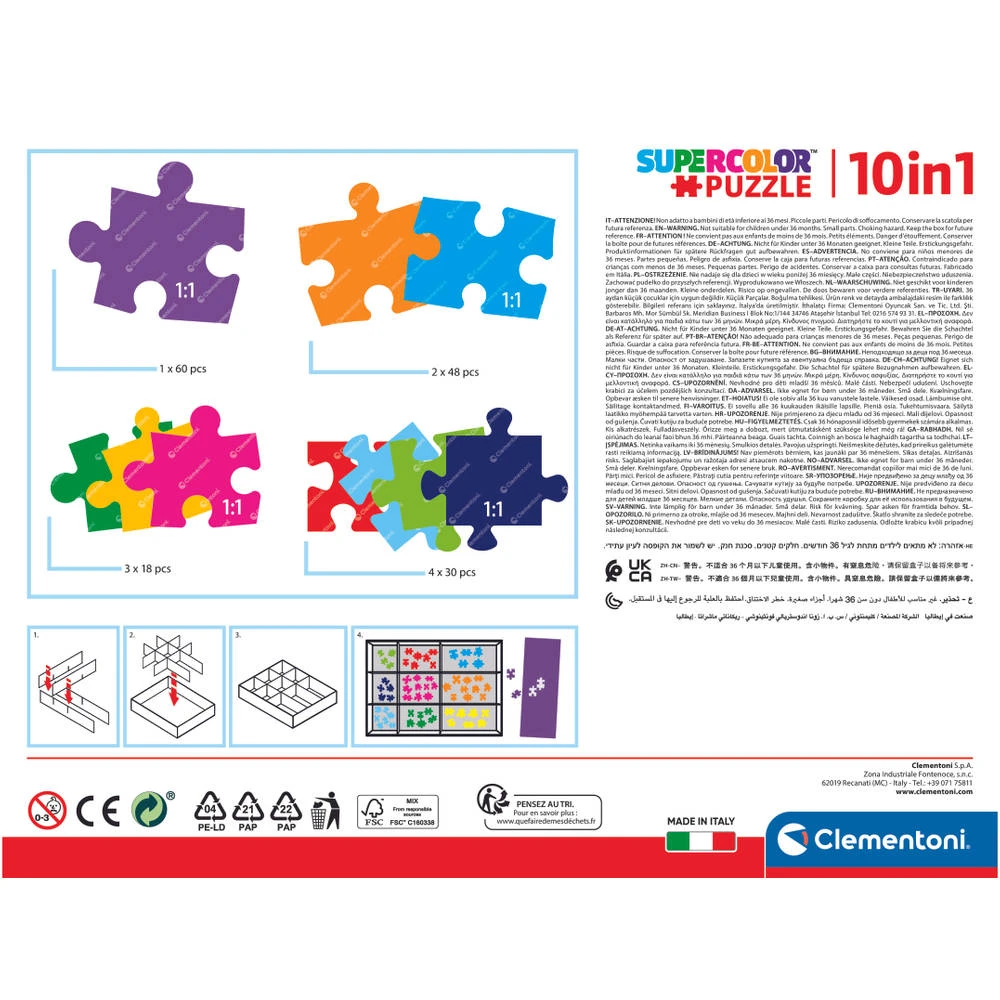 Clementoni Peppa Pig 10-in-1 Puzzelset - 18 + 30 + 48 + 60 Stukjes 5 Clementoni Peppa Pig 10-in-1 Puzzelset - 18 + 30 + 48 + 60 Stukjes - Afbeelding 5