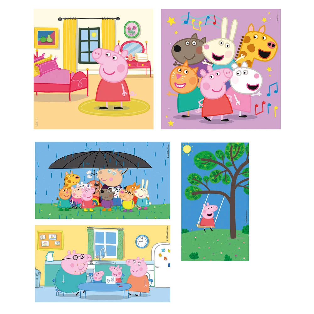 Clementoni Peppa Pig 10-in-1 Puzzelset - 18 + 30 + 48 + 60 Stukjes 2 Clementoni Peppa Pig 10-in-1 Puzzelset - 18 + 30 + 48 + 60 Stukjes - Afbeelding 2
