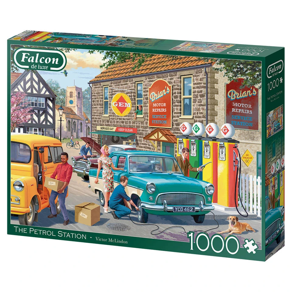 Jumbo Falcon De Luxe Puzzel Petrol Station - 1000 Stukjes 4 Jumbo Falcon De Luxe Puzzel Petrol Station - 1000 Stukjes - Afbeelding 4