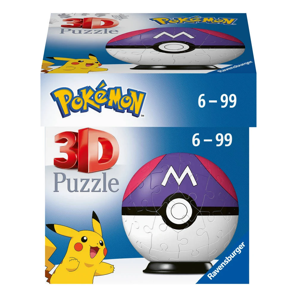 Ravensburger 3D-puzzel Pokémon Master Ball - 54 Stukjes 3 Ravensburger 3D-puzzel Pokémon Master Ball - 54 Stukjes - Afbeelding 3